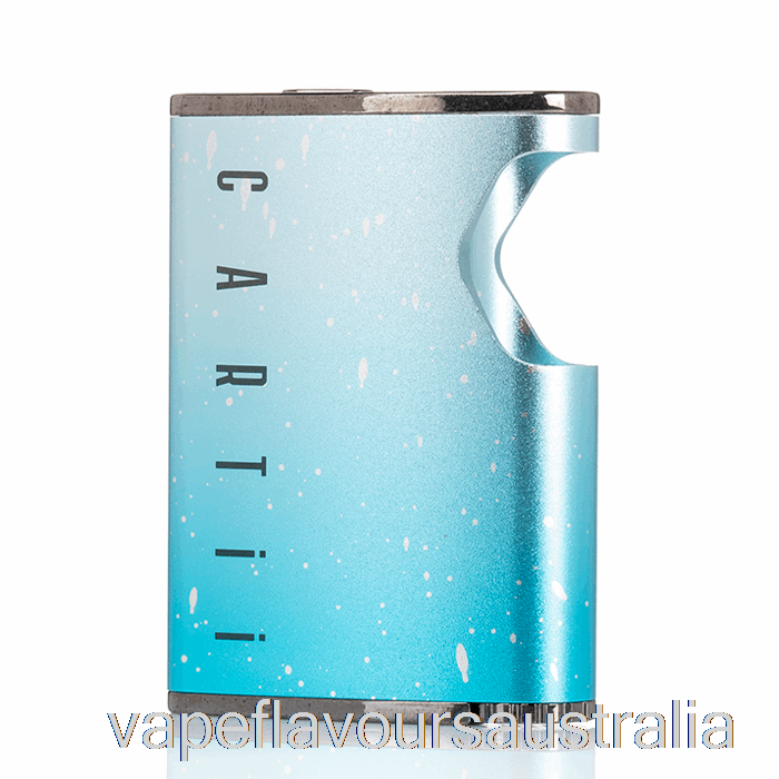 Vape Nicotine Australia DAZZLEAF Cartii 2 in 1 Twist 510 Thread Battery Sky Blue Splatter